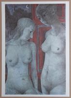 PAUL DELVAUX / LOT VAN 3 STUKS / KLEURLITHO / 32x45cm / 1977, Enlèvement ou Envoi