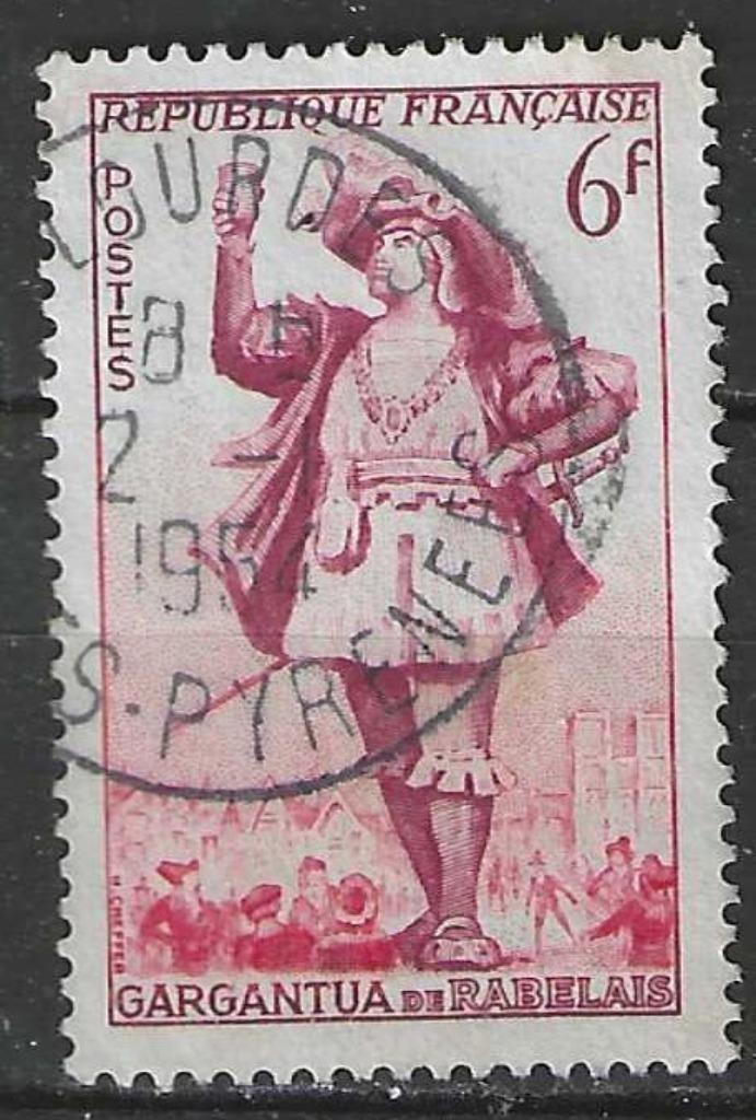 Frankrijk 1953 - Yvert 943 - Theater - Gargantua    (ST), Postzegels en Munten, Postzegels | Europa | Frankrijk, Gestempeld, Verzenden
