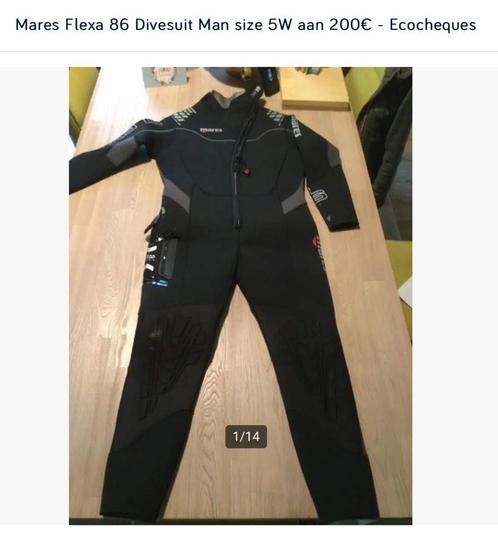 Mares Flexa 8/6 Wetsuit Man size 5W - Ecocheques, Watersport en Boten, Duiken, Zo goed als nieuw, Duikpak, Ophalen of Verzenden