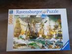 Puzzel Ravensburger 5000 stukjes Slag op volle zee, Puzzle, Utilisé, Enlèvement ou Envoi, Plus de 1 500 pièces