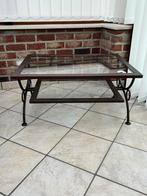 Table de salon en fer forgé, Maison & Meubles, Tables | Tables de salon, Comme neuf, Enlèvement, 50 à 100 cm, Rectangulaire