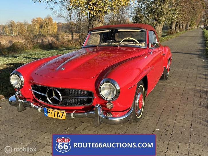 Mercedes-Benz 190 SL | 1957 | Route 66 Auctions, Auto's, Oldtimers, Bedrijf, Te koop, Mercedes-Benz, Benzine, Overige carrosserie
