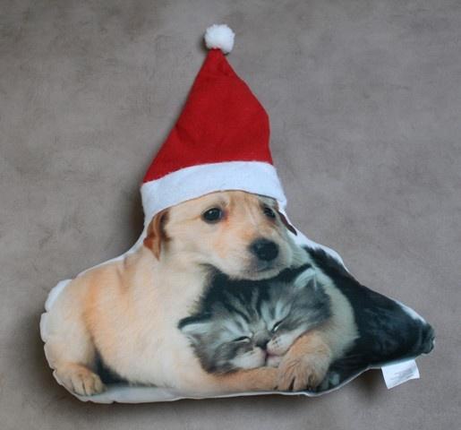 Schattig kussen in Kerstthema, Diversen, Kerst, Zo goed als nieuw, Ophalen of Verzenden