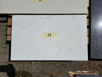 2 pièces composite aspect marbre épaisseur 2cm : 70x42 cm