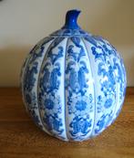 Porcelaine chinoise estampillée: superbe pot mod. citrouille, Enlèvement ou Envoi