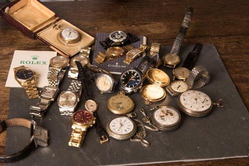 J'achète et collectionne toutes les montres, aussi anciennes, Bijoux, Sacs & Beauté, Montres | Hommes, Utilisé, Enlèvement