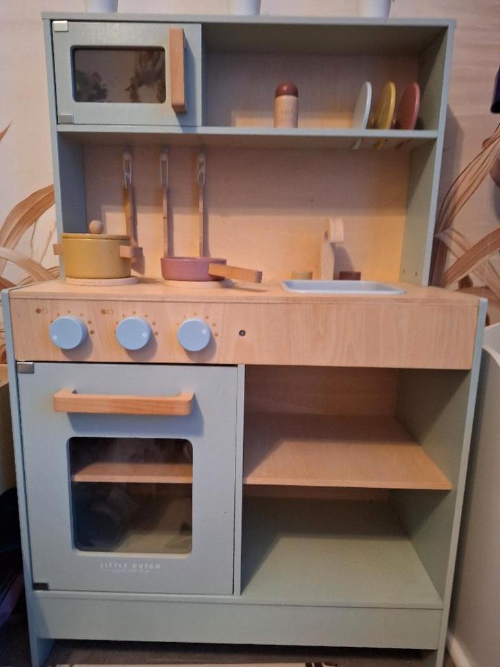 Speelkeuken little dutch, Kinderen en Baby's, Speelgoed | Speelkeukens, Zo goed als nieuw, Speelkeuken, Hout, Ophalen