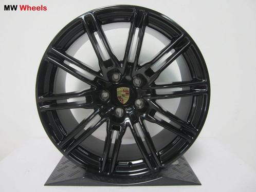 Porsche 21 inch Origineel Cayenne GTS velgen hoogglans zwart, Auto-onderdelen, Banden en Velgen, Velg(en), 21 inch, Personenwagen
