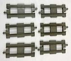 LEGO Duplo rechte rails 6x grijs treinspoor origineel set, Kinderen en Baby's, Speelgoed | Duplo en Lego, Verzenden, Zo goed als nieuw