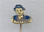 SP2033 Speldje Stiefbeen blauw, Collections, Broches, Pins & Badges, Utilisé, Enlèvement ou Envoi