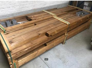 carport L. 5 x B. 3 m HOUT, Enlèvement, Carport