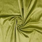 6166)150x100cm meubelstoffen velours fluweel groen, Nieuw, Groen, Polyester, Ophalen of Verzenden