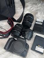 CANON EOS 200D + 3 lenzen + accessoires, Audio, Tv en Foto, Ophalen, Gebruikt, Canon