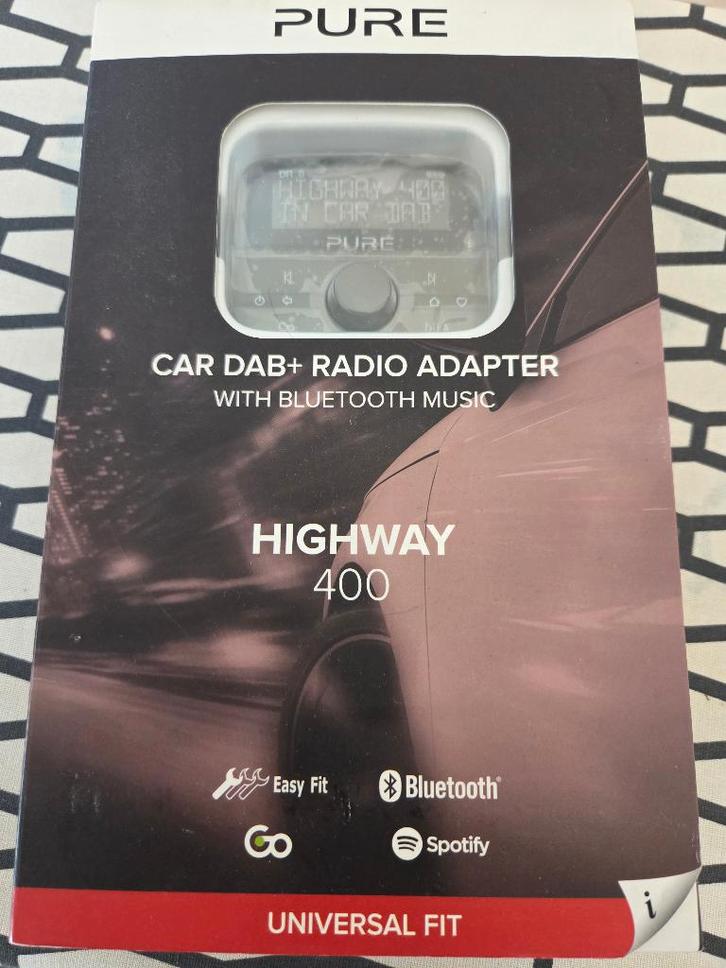 Pure Highway 400 DAB+ autoradio adapter – Nieuw!!, Auto diversen, Autoradio's, Nieuw, Ophalen