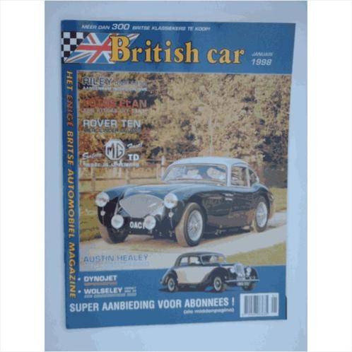 Britich Car Magazine 1998 NR 01 Tijdschrift 1998 #1 Nederlan, Livres, Autos | Brochures & Magazines, Utilisé, Enlèvement ou Envoi