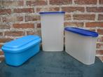 tupperware: pastakoker, ruimtespaarders, Huis en Inrichting, Keuken | Tupperware, Ophalen of Verzenden, Gebruikt, Blauw