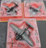 Lot de 3 Avions 1/72 Militaire WW2 japonais (en métal Atlas), Verzenden, Nieuw, 1:72 tot 1:144, Vliegtuig