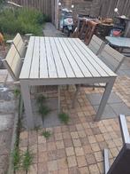 Tuintafel met stoelen, Tuin en Terras, Tuintafels, Ophalen, Zo goed als nieuw