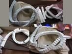 Vintage etalage decoratie materiaal, wit metalen slangen, Ophalen of Verzenden, Gebruikt