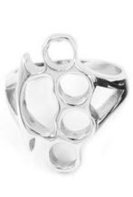 Stalen ring in de vorm van een boksijzer, IJzer of Staal, Heer, Nieuw, Ophalen of Verzenden