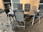 Tuinmeubelset, Ophalen of Verzenden, Gebruikt, Aluminium, Stapelbaar