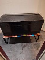 Houten kofer in het zwart, Huis en Inrichting, Ophalen, Gebruikt