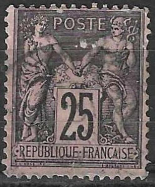Frankrijk 1877/1880 - Yvert 91 - Type Sage - 25 c. (ST), Postzegels en Munten, Postzegels | Europa | Frankrijk, Gestempeld, Verzenden
