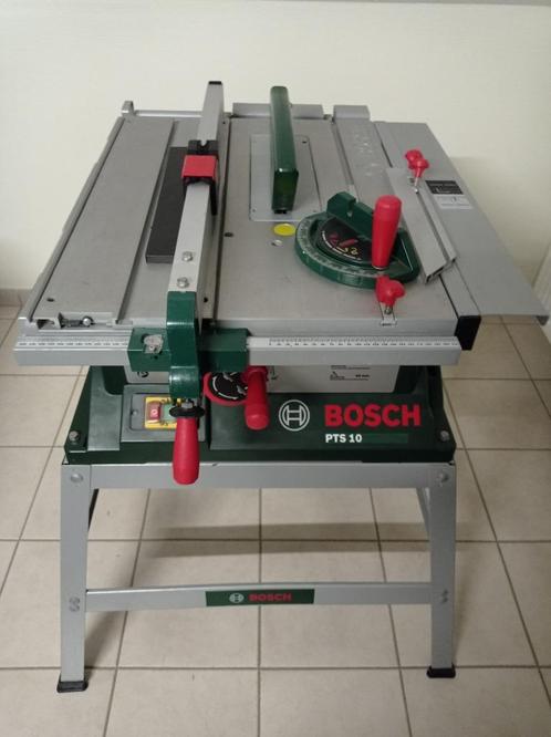 Zaagmachine Bosch PTS10, Doe-het-zelf en Bouw, Gereedschap | Zaagmachines, Zo goed als nieuw, Cirkelzaag, 1200 watt of meer, 30 tot 70 mm