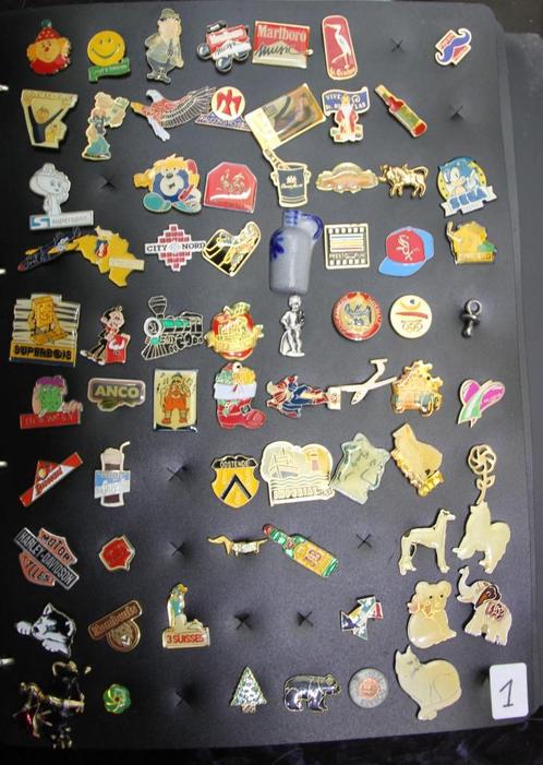 COLLECTION PIN'S VINTAGE (729 pièces), Collections, Broches, Pins & Badges, Comme neuf, Insigne ou Pin's, Autres sujets/thèmes