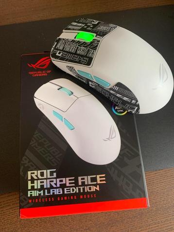 Asus Rog Harpe Ace Aim Lab Edition, Souris, Comme neuf, Enlèvement, Droitier