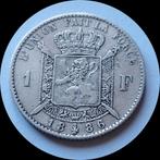 1fr belge 1886 leopold 2 ttb., Argent, Série, Enlèvement ou Envoi, Argent