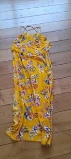 Lang bloemenkleed - XS, Comme neuf, Jaune, Taille 34 (XS) ou plus petite, Pimkie
