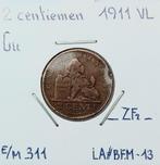 België 2 centiemen 1911 en 1919 VL     (778), Ophalen of Verzenden