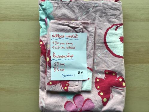 2 x eenpersoons dekbed overtrekken met kussensloop, Kinderen en Baby's, Kinderkamer | Beddengoed, Zo goed als nieuw, Ophalen of Verzenden