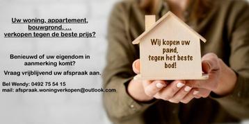 Wij kopen uw vastgoed beschikbaar voor biedingen