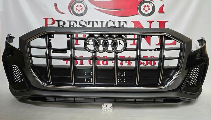 Voorbumper Audi Q8 4M8 S-LINE SQ8 6xPDC SLINE BUMPER ORIGINE, Auto-onderdelen, Carrosserie, Bumper, Audi, Voor, Gebruikt, Herkomst onderdeel bekend