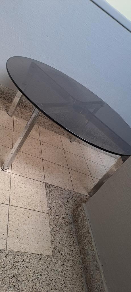 Table de salon verre métal robuste de qualité a saisir ↙️, Huis en Inrichting, Tafels | Salontafels, Zo goed als nieuw, Minder dan 50 cm