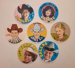 7 stickers Dallas, Verzamelen, Ophalen of Verzenden, Zo goed als nieuw, Film, Tv of Omroep