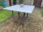 Mooie Stoere Tuintafel met marmerblad Tafel Eettafel Frans, Ophalen
