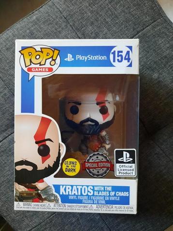 Funko Pop! Kratos met de Blades of Chaos 154 beschikbaar voor biedingen