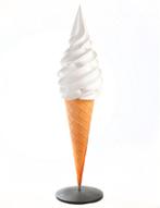Softijs 200 cm - ijshoorn polyester softijsje verrijdbaar, Verzamelen, Merken en Reclamevoorwerpen, Ophalen, Nieuw