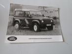LAND ROVER 90 STATION WAGON COUNTY, 2 FOTO'S, Verzamelen, 1980 tot heden, Foto, Nieuw, Ophalen of Verzenden