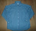 Blauw geruit hemd (140), Jongen, Ophalen of Verzenden, Zo goed als nieuw, Overhemd of Blouse