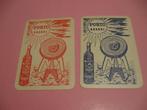 2 oude losse speelkaarten Porto Brandi , Eeklo (85), Verzamelen, Ophalen of Verzenden, Zo goed als nieuw, Speelkaart(en)