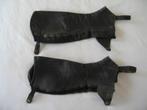 Zwarte leren chaps voor dames/meisjes, Dieren en Toebehoren, Paardrijkleding, Gebruikt, Dressuur, Overige typen, Ophalen of Verzenden