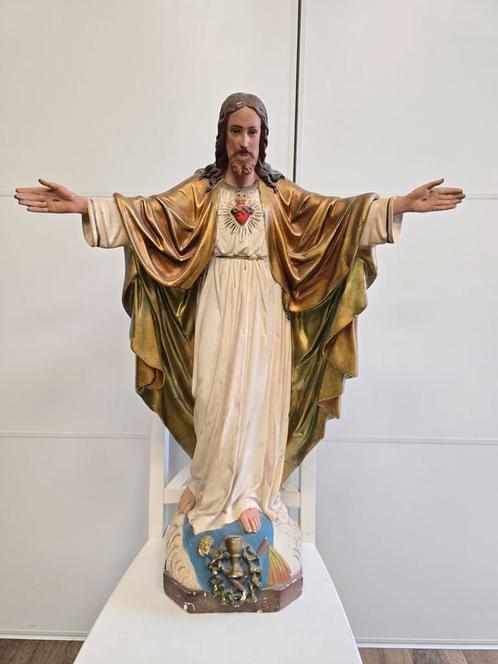Groot heilighart beeld, Antiek en Kunst, Antiek | Religieuze voorwerpen, Ophalen