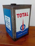 vintage olieblik TOTAL 20L, Verzamelen, Verpakking, Gebruikt, Ophalen of Verzenden