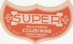 bieretiket Cousinne Froyennes : Super, Collections, Envoi, Comme neuf, Autres types, Autres marques