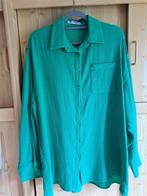 Blouse met lange mouwen felgroen in mousselinestof, Christy, Maat 42/44 (L), Ophalen of Verzenden, Zo goed als nieuw