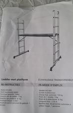 Verplaatsbare steigerladder, schuifladder, trapladder, Ophalen, Zo goed als nieuw, Ladder, Opvouwbaar of Inschuifbaar